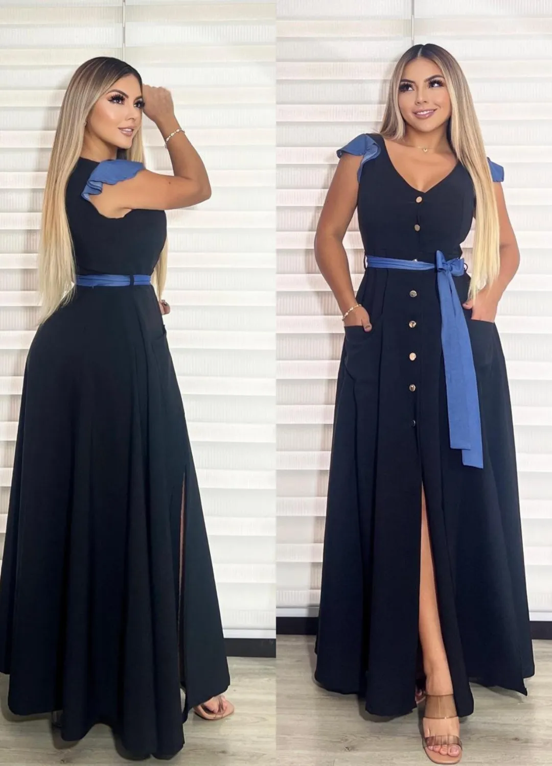 Vestido Largo Lino Esencia Clásica - Imagen 4